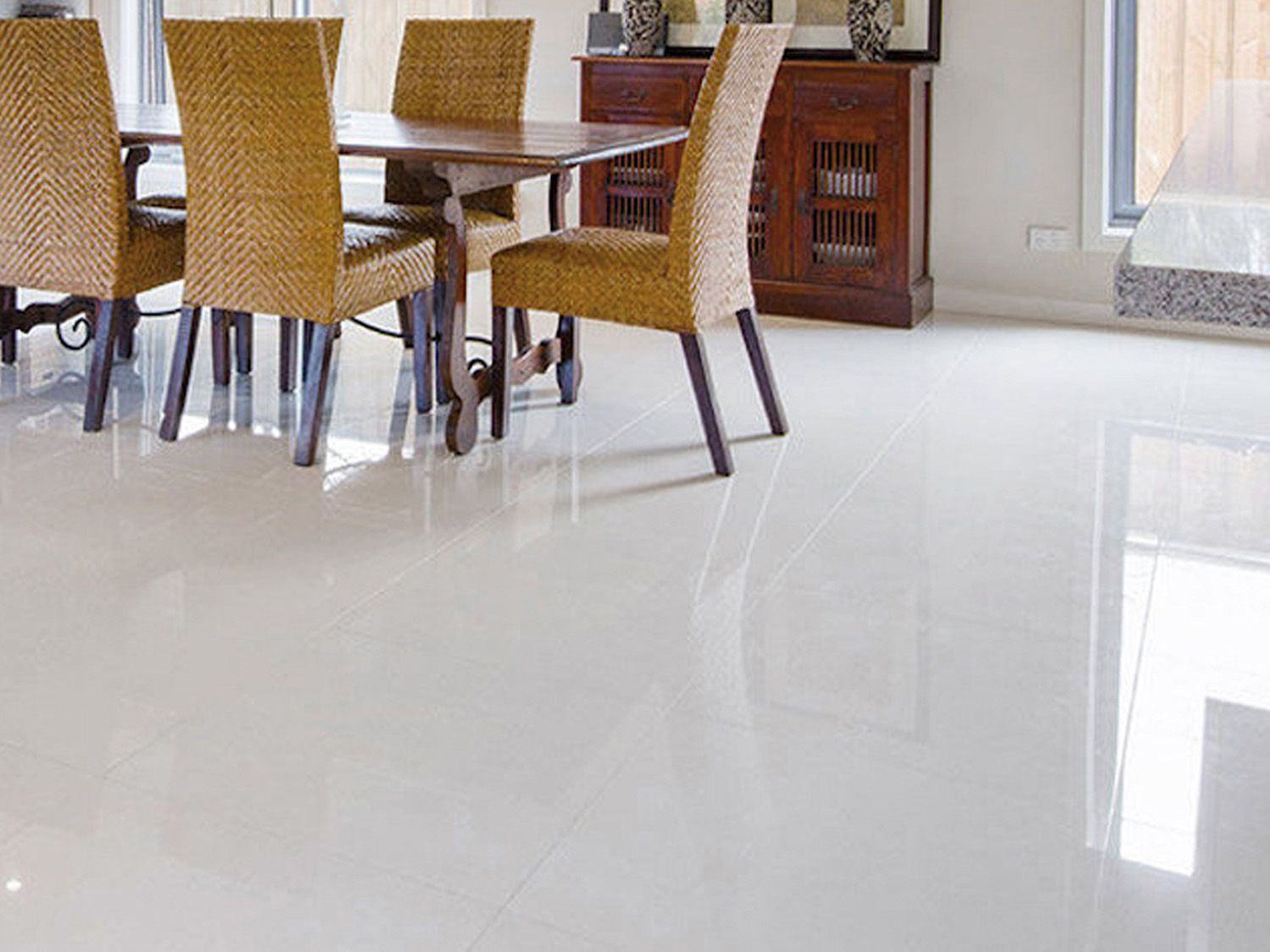 Ctm Kenya Nanosino Super White Polished Porcelain Floor Tile 600 X 600mm